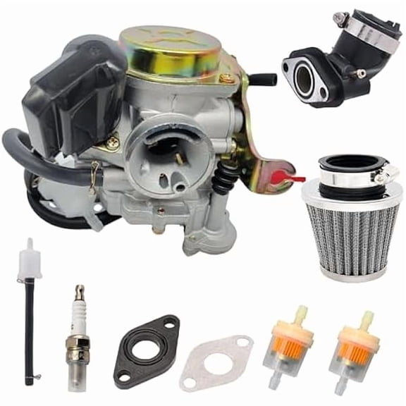 50cc Carburetor Replacement Compatible with GY6 4-Stroke Engines, Fits 139QMB 49cc–80cc Scooters & Mopeds with PD18J Carb for Improved Performance