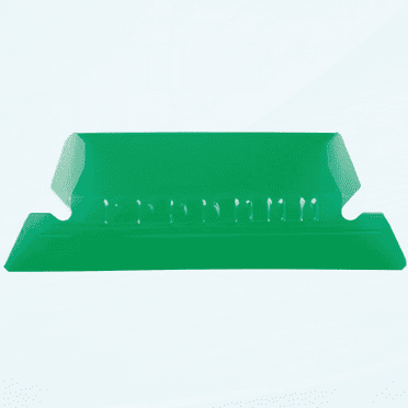 Hanging File Folder Plastic Index Tabs, Green