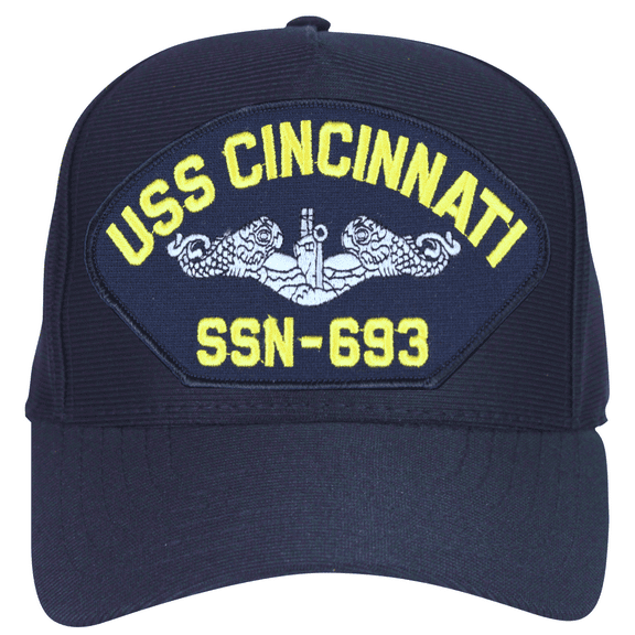 USS Cincinnati SSN-693 ( Silver Dolphins ) Submarine Enlisted Cap