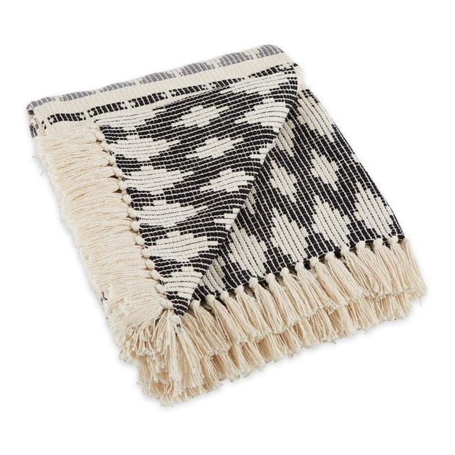 Manta DII Colby Southwest Negra y Gris 127x152 cm