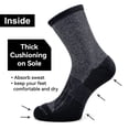 thumbnail image 4 of Pack de 3 calcetines Socks Busy de lana para hombre, senderismo y correr, color negro, 4 of 7