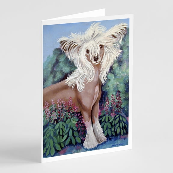 Caroline's Treasures Chinese Crested Greeting Cards with Envelopes, 5" x 7" (8 Count)