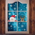 thumbnail image 4 of Flmtop Christmas Glass Sticker Decorative Waterproof PVC White Snowflake Double Side Printed Window Cling for Showcase, 4 of 10