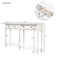 thumbnail image 3 of Deiokin Table Console Rustique avec 2 Tiroirs, Table de Sofa pour Entrée et Salon, 3 of 9