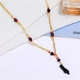 thumbnail image 6 of Black Azabache Hand Figa Charm Stainless Steel Link Chain Necklace Bracelet for Women Men 18K Gold Plated Good Luck Kabbalah Evil Eye Amulet Bracelet Protection Jewelry, 6 of 6