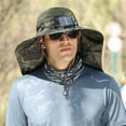 thumbnail image 3 of Ganfancp Protector de Cuello Sombrero de Sol de Chal Grande Sol de Verano Sombrero de Pescador Al Aire Libre Ventilador Recargable Solar de Viento Grande Rebajas Flash Deals 1X Sombrero, 1X Abanico, 3 of 3