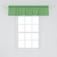 thumbnail image 2 of Ambesonne Green Window Valance, 60s Retro Vintage Dots, 54" X 12", Green and White, 2 of 3