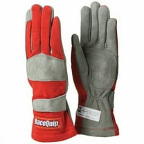 RaceQuip® 351013RQP 351 Series Driving Gloves - SFI 3.3/1 - Red/Gray - Medium