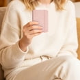 thumbnail image 4 of Ciozy New Pocket Notebook Notepad,3.5" x 5.5" Ruled PU Leather Hardcover Small notepads Mini Journal Dairy with 120Gsm Thick Paper, Pen Holder,Inner Pocket,Elastic Closure (Light Pink), 4 of 5