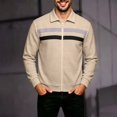 thumbnail image 6 of Men Casual Cardigan Sweaters Full Zipper Closure Long Sleeve Waffle Jackets, 6 of 6