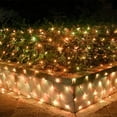 thumbnail image 4 of Elnsivo 300LED Net Lights, 14.8ftx5ft Decorative Outdoor String Lights for Bushes Xmas Tree Party Garden - Warm White, 4 of 6