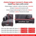 thumbnail image 5 of Fundas de sofá elásticas geométricas para sala de estar en forma de L, se necesitan comprar 2 piezas, cubiertas deslizantes de esquina, Chaise longue, Protector de silla, 5 of 5