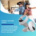 thumbnail image 4 of VR Handle Cover Silicone VR Glass Cover Half Handle Cover Silicone VR Controller Accessory Replacement for Oculus Quest 2, Grey, 4 of 9
