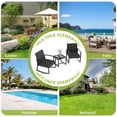 thumbnail image 2 of JORVIMAX Patio Conversation Set Outdoor Furniture Set Porch Bistro Set Rocking Chairs With Coffee Table Black, 2 of 7
