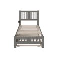 thumbnail image 4 of AFI Tahoe Twin Wood Platform Bed with Headboard Footboard & Twin Trundle, Grey, 4 of 7