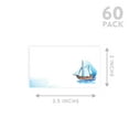 thumbnail image 5 of Koyal Wholesale Nautical Sailboat Place Cards for Wedding Party Tables, Seating Name Place Cards for Holders, 60 Pack, 5 of 5