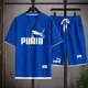 thumbnail image 4 of Camiseta estampada monocromática para hombre, moda casual para hombre, lente, conjunto de dos piezas, verano, venta caliente, nuevo, 2024, 4 of 5