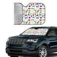 thumbnail image 4 of Bingfone Summer Car Windshield Sun Shade Protector Keep Your Vehicle Cool Sun Shield Visor Cover Foldable for Car Truck SUV-Small, 4 of 8