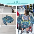 thumbnail image 3 of Shopping Cart Cover for Baby 2-in-36 High Chair Cover with Safety Harness Multifunctional Grey Pattern Cart Covers for Babies Soft Padded Grocery Cart Cover for Baby Boy Girl, 3 of 4