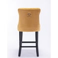 thumbnail image 5 of Golden American - style Barstools with Button Tufting / Exquisite Luxury in Dining Rooms, 5 of 6