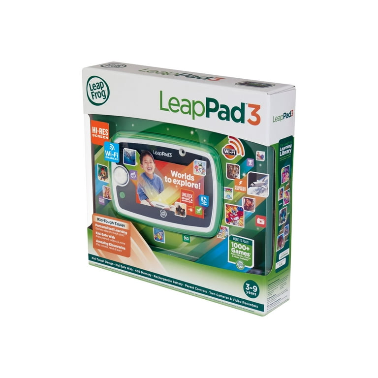 LeapFrog LeapPad3 Kids Learning Tablet with Wi Fi Green or Pink