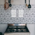 thumbnail image 4 of Raindrops Easy Apply Peel and Stick Kitchen Backsplash Tile White Self Adhesive and Oil Resistant, 4 of 7