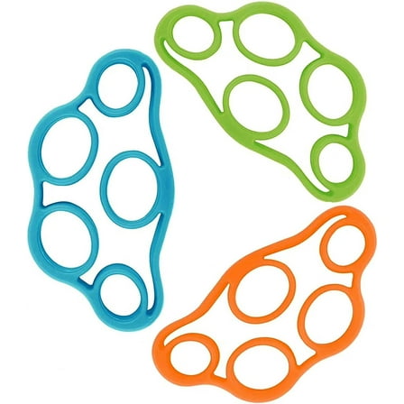 Hand Exerciser, Silicone Hand Exerciser, Finger Stretcher Trainer for Strength Trainer and Hand Grip Enhancer, Hand Resistance Bands 3 Pack
