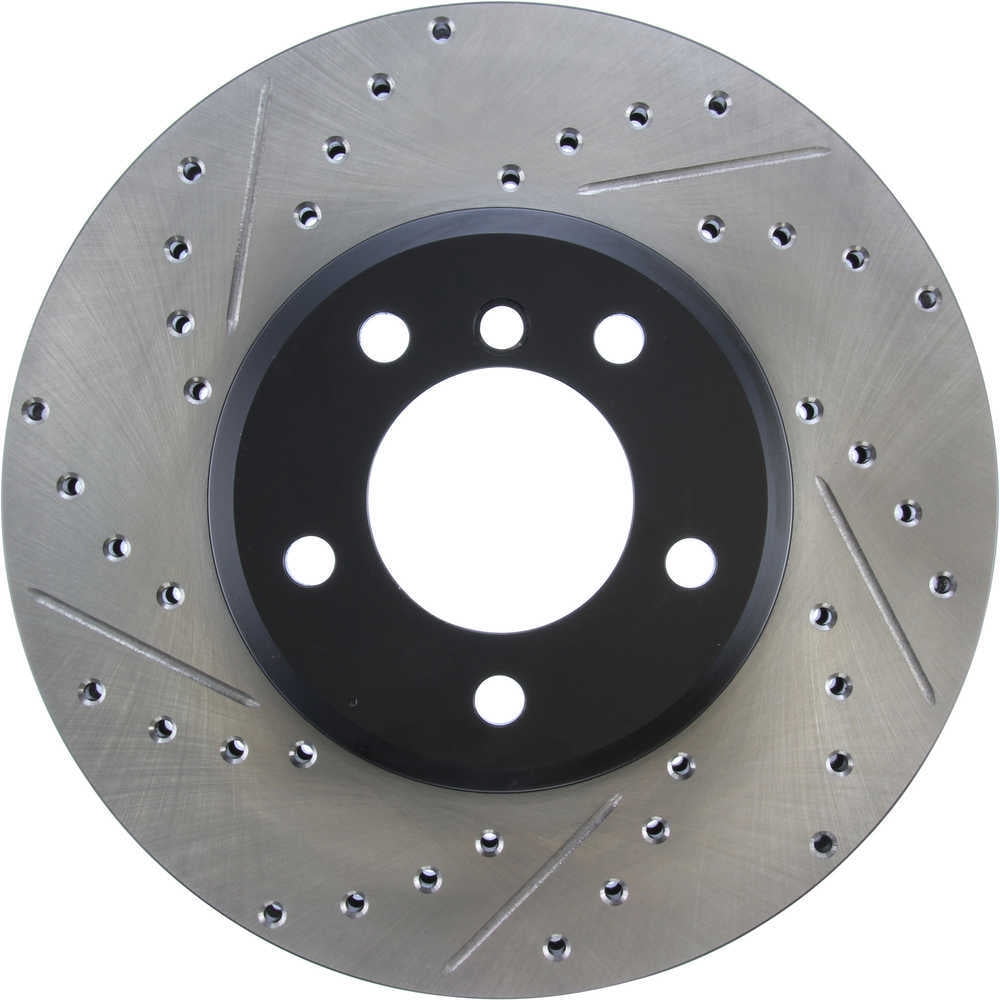 StopTech 04-07 BMW 525/530 Series / 08-09 528/535 Series Front Right Slotted & Drilled Rotor