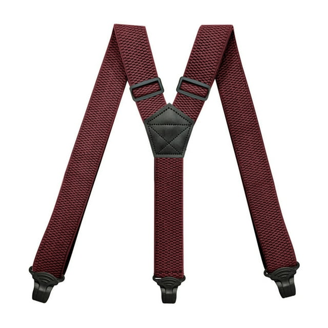 Bretelles pour Hommes, Bretelles Élastiques Réglables Robustes avec Clips Métalliques Solides, Bretelles Extensibles de 3,8 cm de Large pour Pantalons, Mode Décontractée Quotidienne