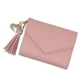 thumbnail image 3 of Cartera de cuero de estilo , monedero, tarjetero, con múltiples tarjetas Rosa cro Soledad Monedero pequeño corto para mujer, 3 of 7
