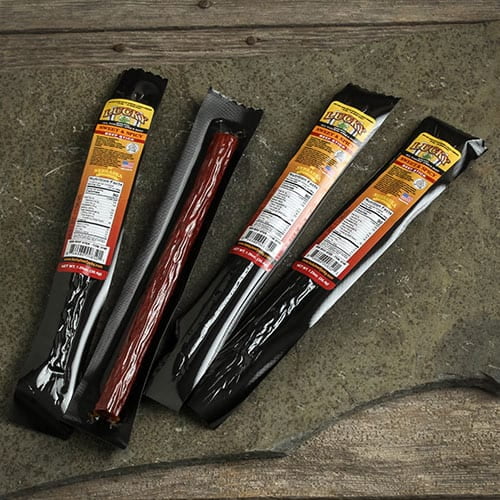 Lucky Beef Jerky Sweet & Spicy Beef Sticks, High Protein Snacks, 12 Pack, 1.25 oz