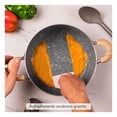 thumbnail image 5 of HUDSON VALLEY | Olla para Cocina con Revestimiento Antiadherente de Aluminio 26 cm con Tapa de Vidrio, Mango Ergonómico, Olla Apta para Todo Tipo de Cocina, Color Piedra Granito, 5 of 5