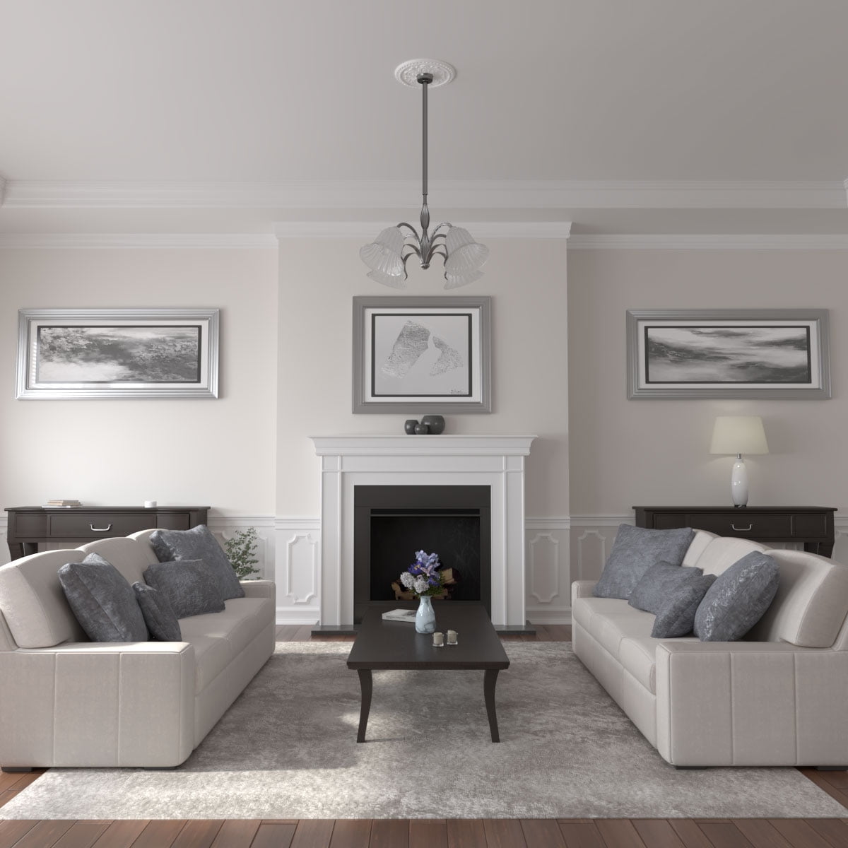 Ekena Millwork  16.88 in. OD x .62 in. P Architectural Accents - Emeryville Ceiling Medallion