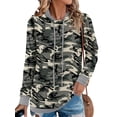 thumbnail image 2 of Sudadera Onlypuff con bolsillo canguro para mujer, sudaderas con capucha, camuflaje, 2 of 4