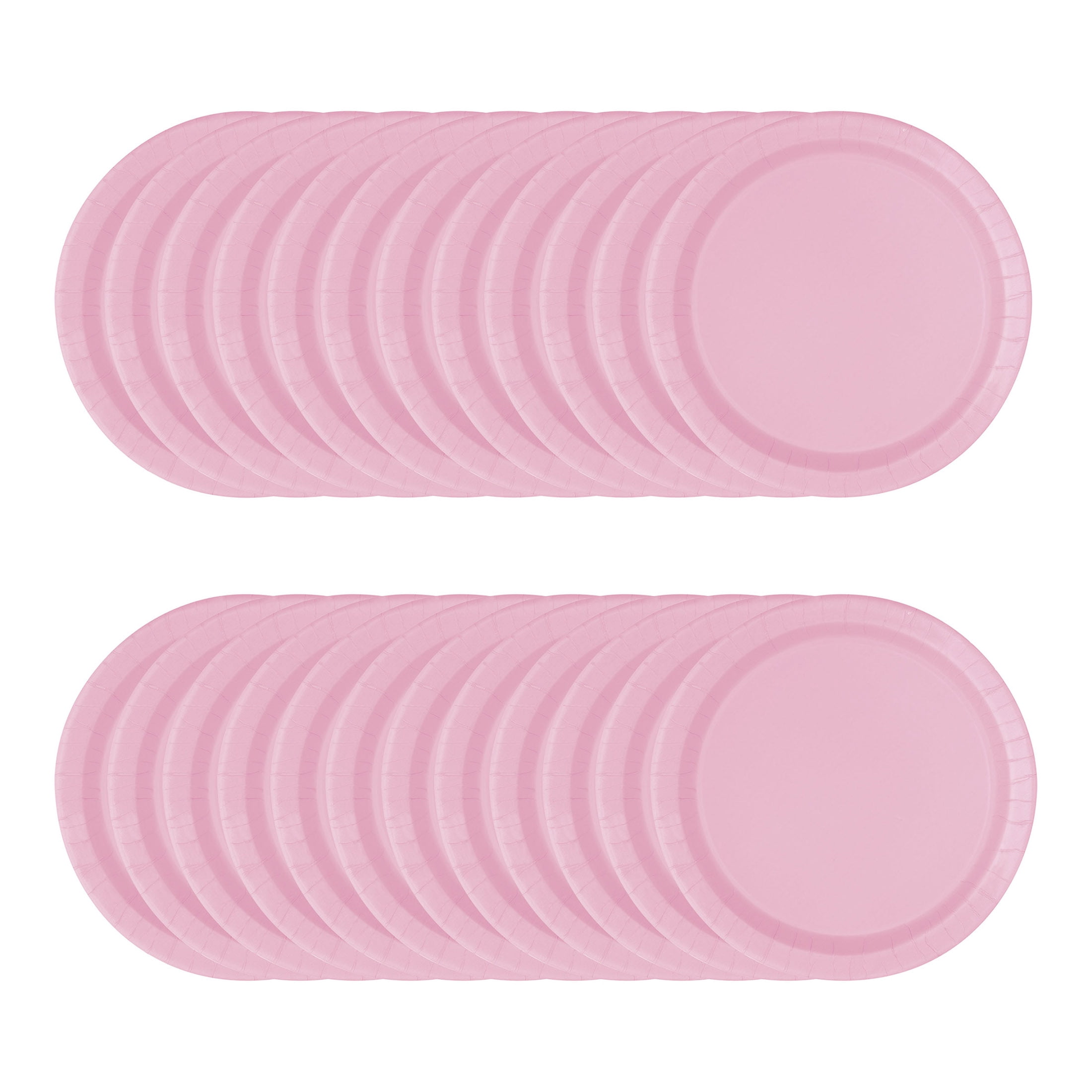 24CT 7IN Light Pink Dessert Paper Plates by Way To Celebrate