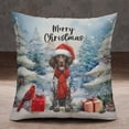 thumbnail image 2 of Merry Christmas German Shorthaired Pointer Enjoys Woofmas Winter Xmas Holiday Pillowcase Double Sided GSP Lover Dog Gift Pillow Case Covers - 02022, 2 of 3