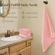 thumbnail image 3 of Toallas de baño de microfibra Orighty, paquete de 4 unidades, 69 x 137 cm, color rosa, 3 of 7