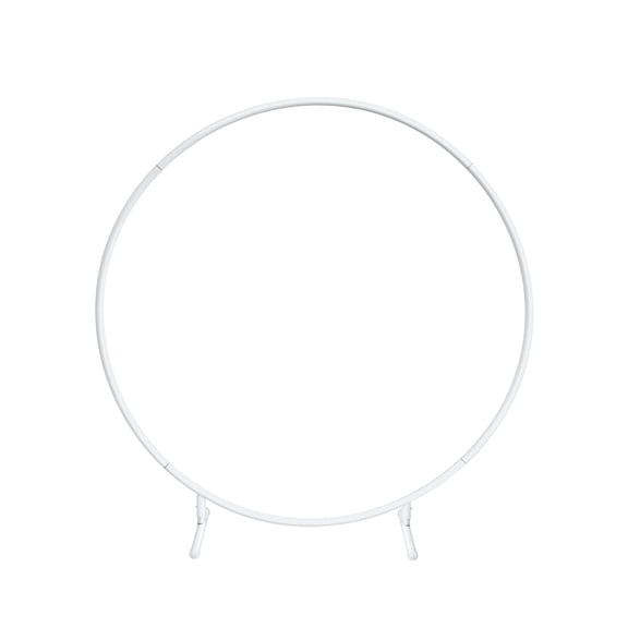 Celebrate It 19.75" White Tabletop Hoop - Metal Display Ring for Floral Centerpieces, DIY Decor, Weddings, Events & Parties