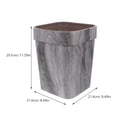 thumbnail image 2 of unbranded Trash Can De Plástico Con Textura Imitación Madera Ideal Para Escritorio Y Hogar, 2 of 8