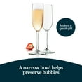 thumbnail image 4 of Libbey 7500 Vina Stemmed Flute Glasses Set, 8 Oz, Tall Elegant Champagne Flutes Set of 12, Clear Sparkling Glass Flutes for Special Occasions, 4 of 5
