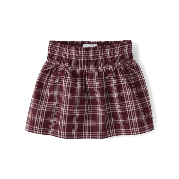 The Children's Place Girls Plaid Smocked Poplin Skort, Sizes XS-XXL