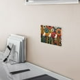 thumbnail image 5 of Yayeee Toggle Light Switch Wall Plate 3-Gang 6.37"x4.48" Decorative Outlet Cover, Red Colorful Flowers with Dots, 5 of 7