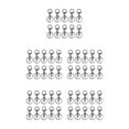 thumbnail image 1 of ZheElen 10pack/lot Metal Key Chain Snap Hooks - Accessories For Personalized Keychain Is Low Gun black 5Set, 1 of 6