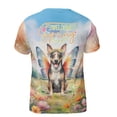 thumbnail image 2 of Welcome Spring Fairy Rat Terrier in Flower Meadow All Over Print 3D Shirt Unisex Merch Ratty Dog Lover - 13002, 2 of 6