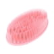 thumbnail image 2 of Cepillo exfoliante corporal de silicona, cepillo de masaje para baño de bebé, cepillo de fregado para el cuero cabelludo y ducha, color rosa, 2 of 8