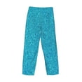 thumbnail image 5 of Sigee Blue Glitter Print Men's Pajama Pants - Soft Lounge Sleep Bottoms with Elastic Waistband and Pockets-, 5 of 9
