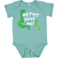 thumbnail image 3 of Inktastic My Poppy Grandpa Loves Me Boys Baby Bodysuit, 3 of 5