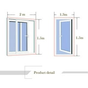 Lingouzi Window Screening,Mosquito Screens Indoor Insect Fly Screen Curtain Mesh Bug Mosquito Netting Door Window 30cm*50cm