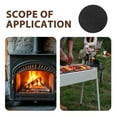thumbnail image 3 of Masteelf Round Fire Pit Mat Under Gill Mat Fireproof Mat Under Fire Pit Mat Outdoor Grill Deck Protector Pad for Grass Patio Outdoor Wood Burning BBQ, 3 of 8