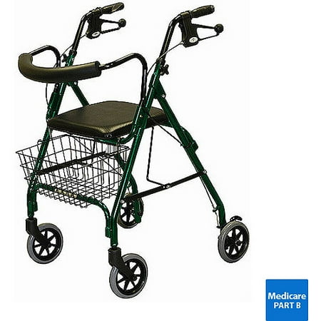 Medline Deluxe Rollator-Green - MDS86810G